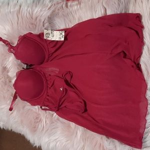 *STOLEN*Nwt The lingerie attic babydoll chemise with g string size small